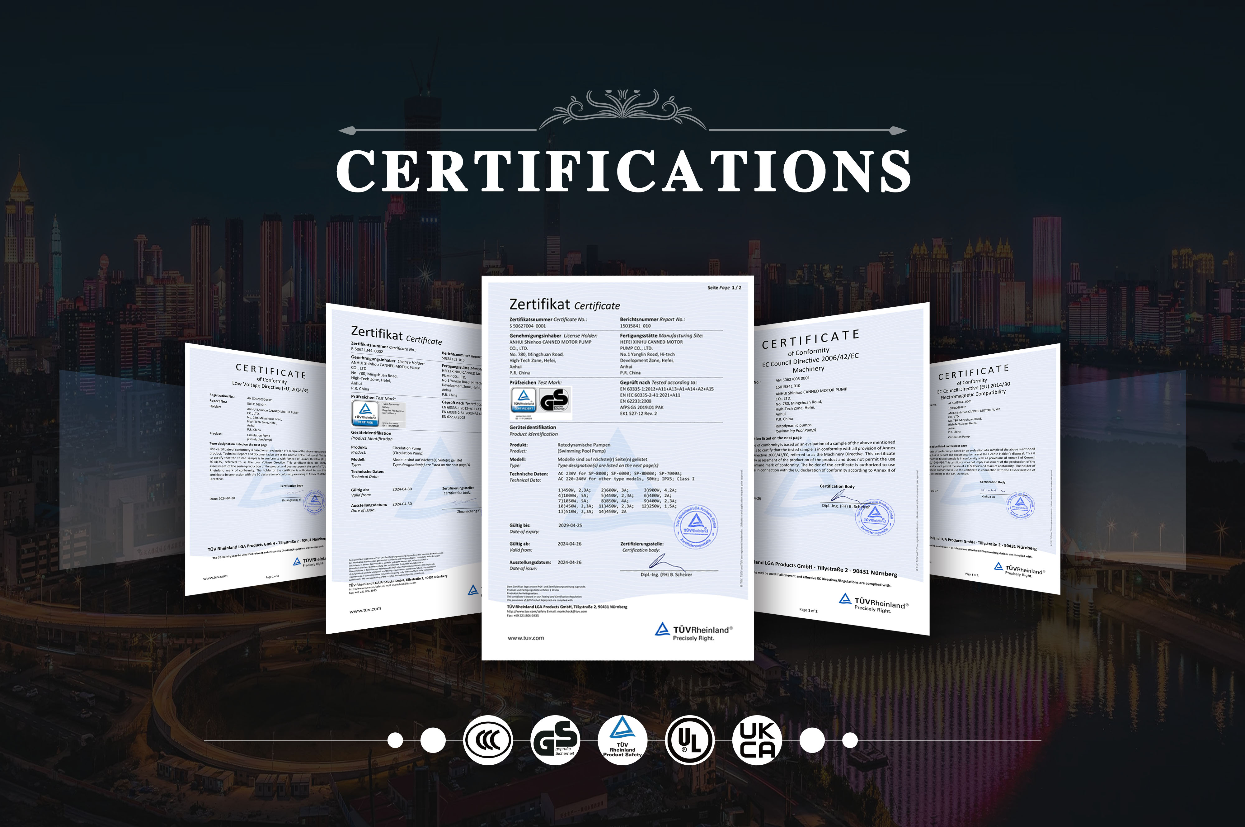 Certificazioni Shinhoo