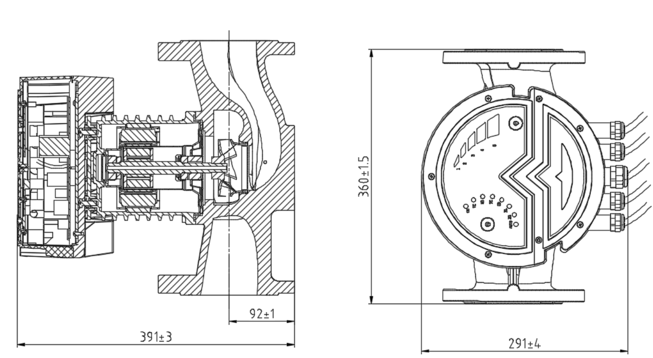 Disegno di installazione Shinhoo Mega S 80-8F